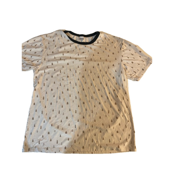 Jax + Lennon Tops - Mens Jax + Lennon T-shirt XL Beige with Tree Print bamboo Canadian 🇨🇦